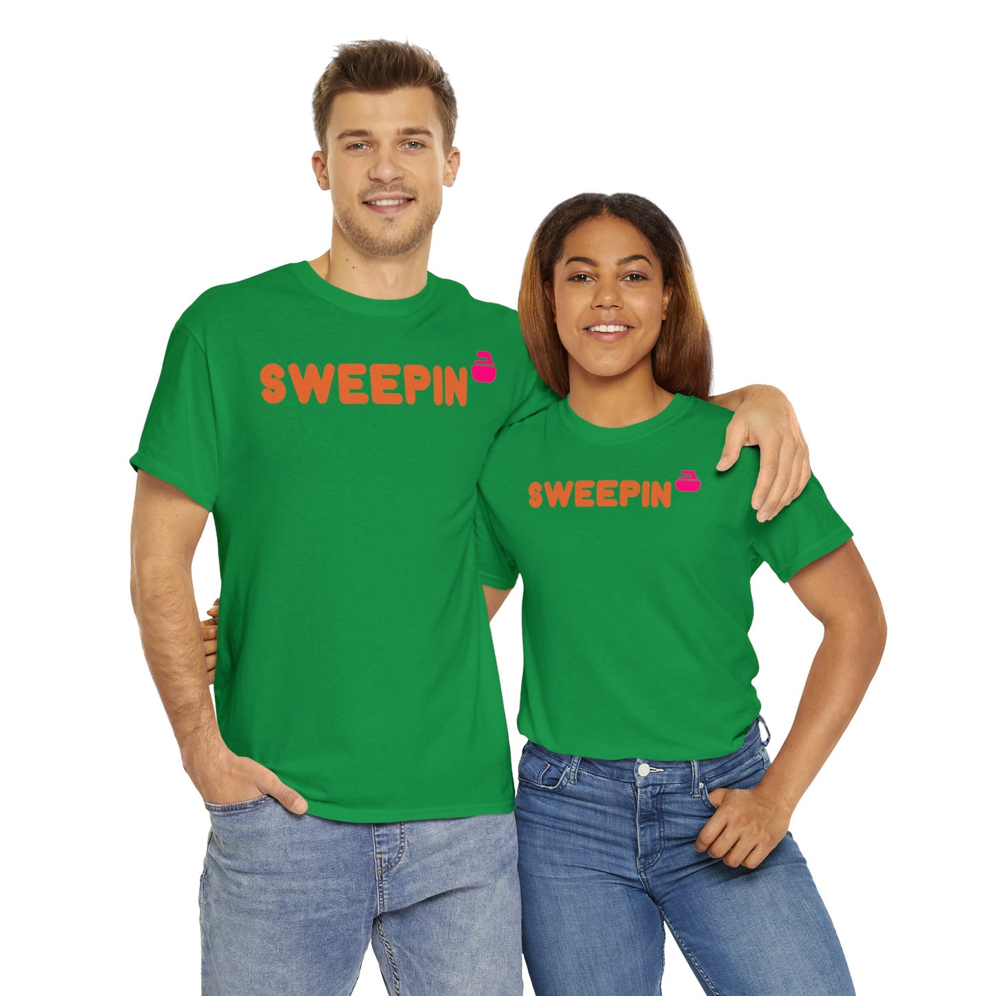 Sweepin Curling Unisex Heavy Cotton Tee