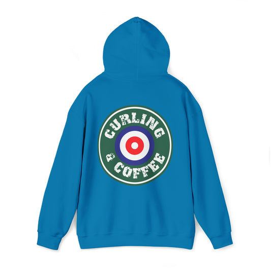 Curling and Coffee Design 1 Hoodie Unisex Heavy Blend™ Hooded Sweatshirt