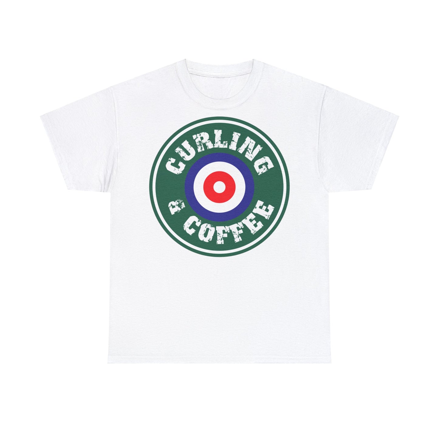 Curling & Coffee Design 1 Curling Unisex Heavy Cotton Tee