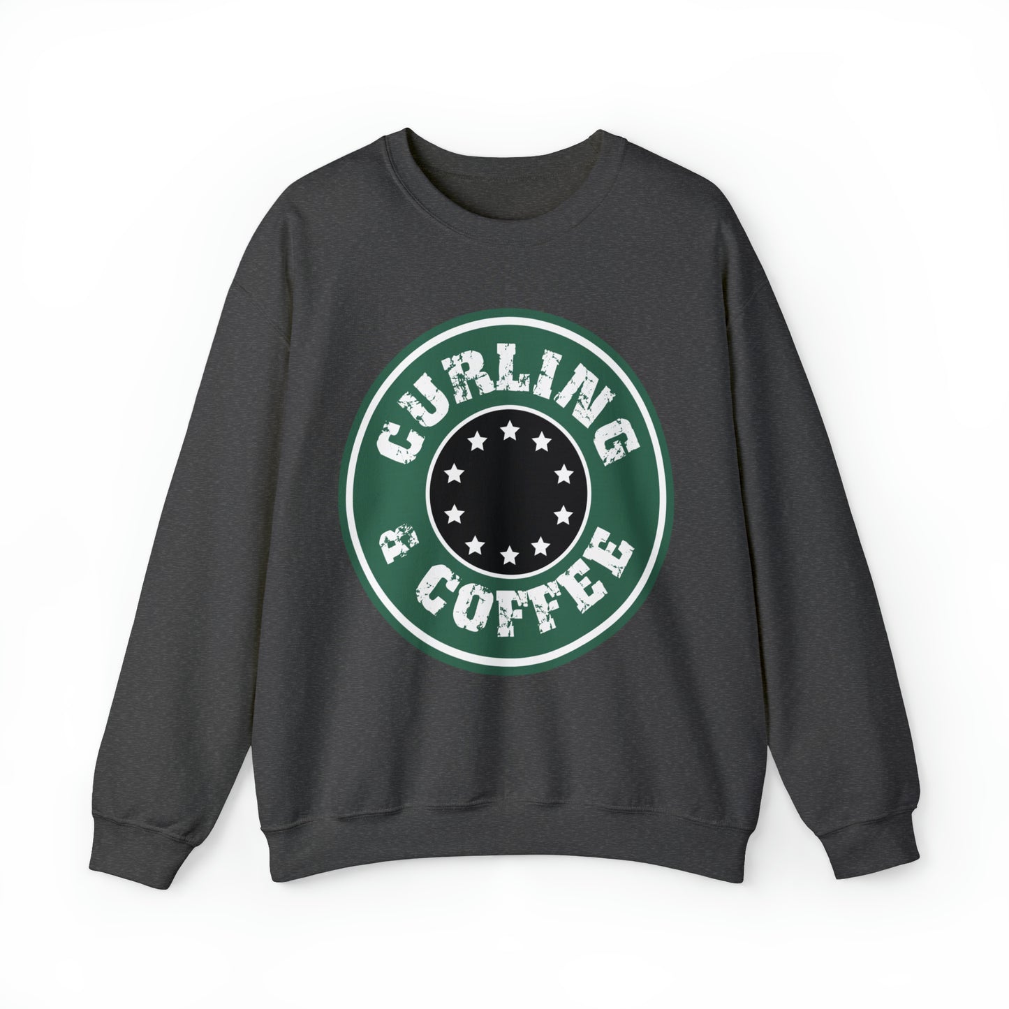 Curling & Coffee Design 2 Curling Club Unisex Heavy Blend™ Crewneck Sweatshirt